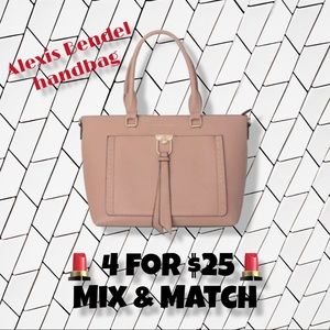 💄4 for $25💄ALEXIS BENDEL mauve/pink VEGAN leather handbag - NEVER USED